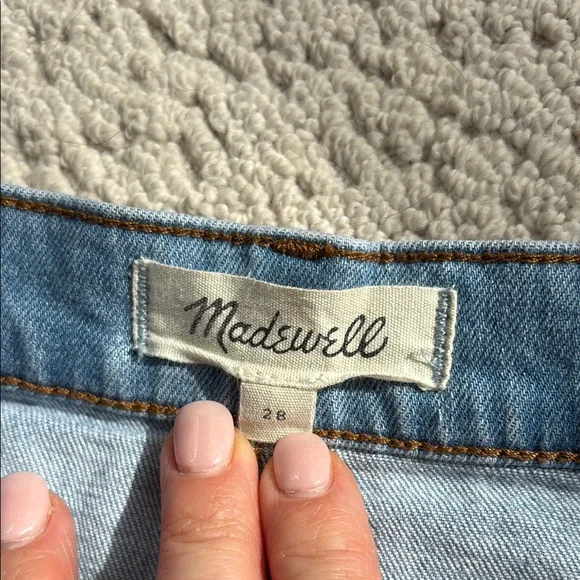 Madewell Blue Ankle Cropped Jeans Classic Style - Picture 2 of 4